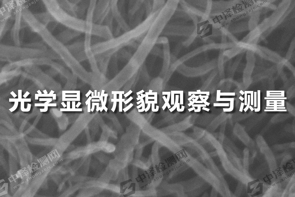 光学显微形貌观察与测量